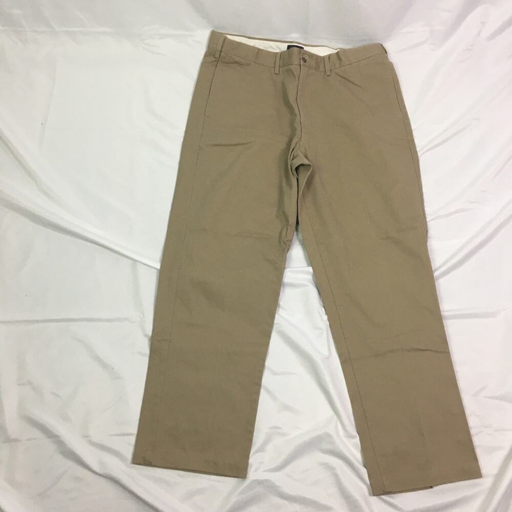 Lands End Traditional Fit Pants Tan Size 36